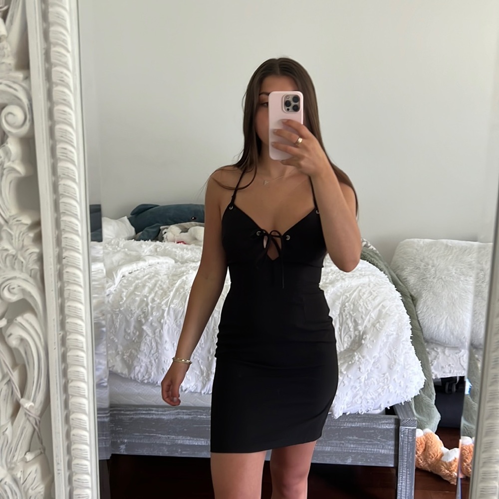 Black dress from Silence + Noise